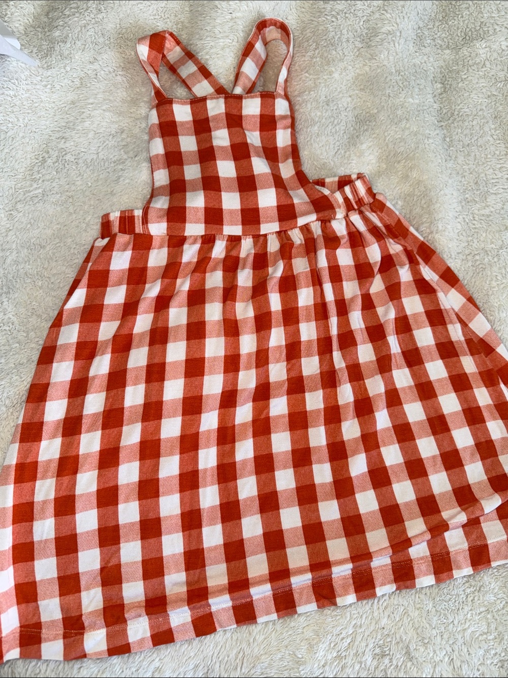 Angel dear orange Pinafor dress